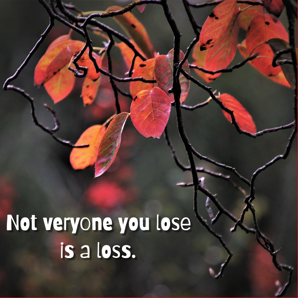 not_everyone_you_lose_is_a_loss Quote Card