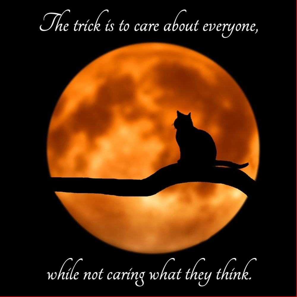 the_trick_is_to_care_about_everyone Quote Card